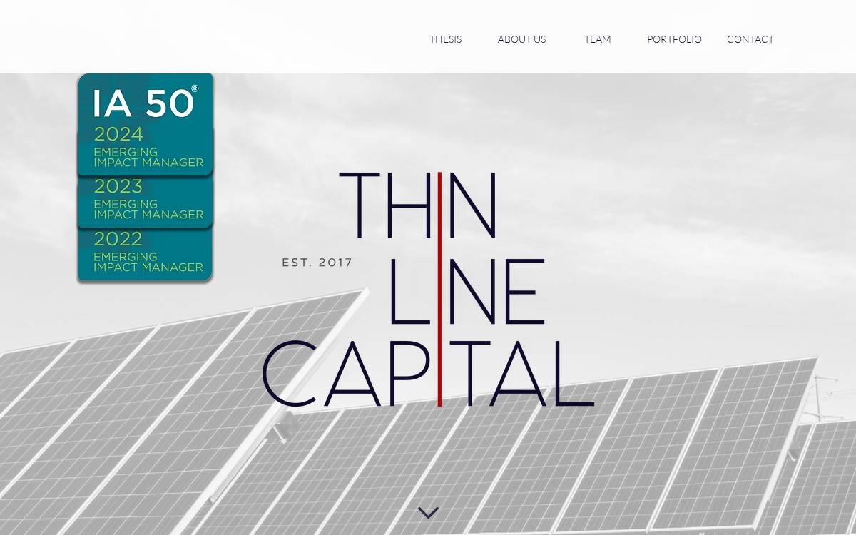 Thin Line Capital website preview
