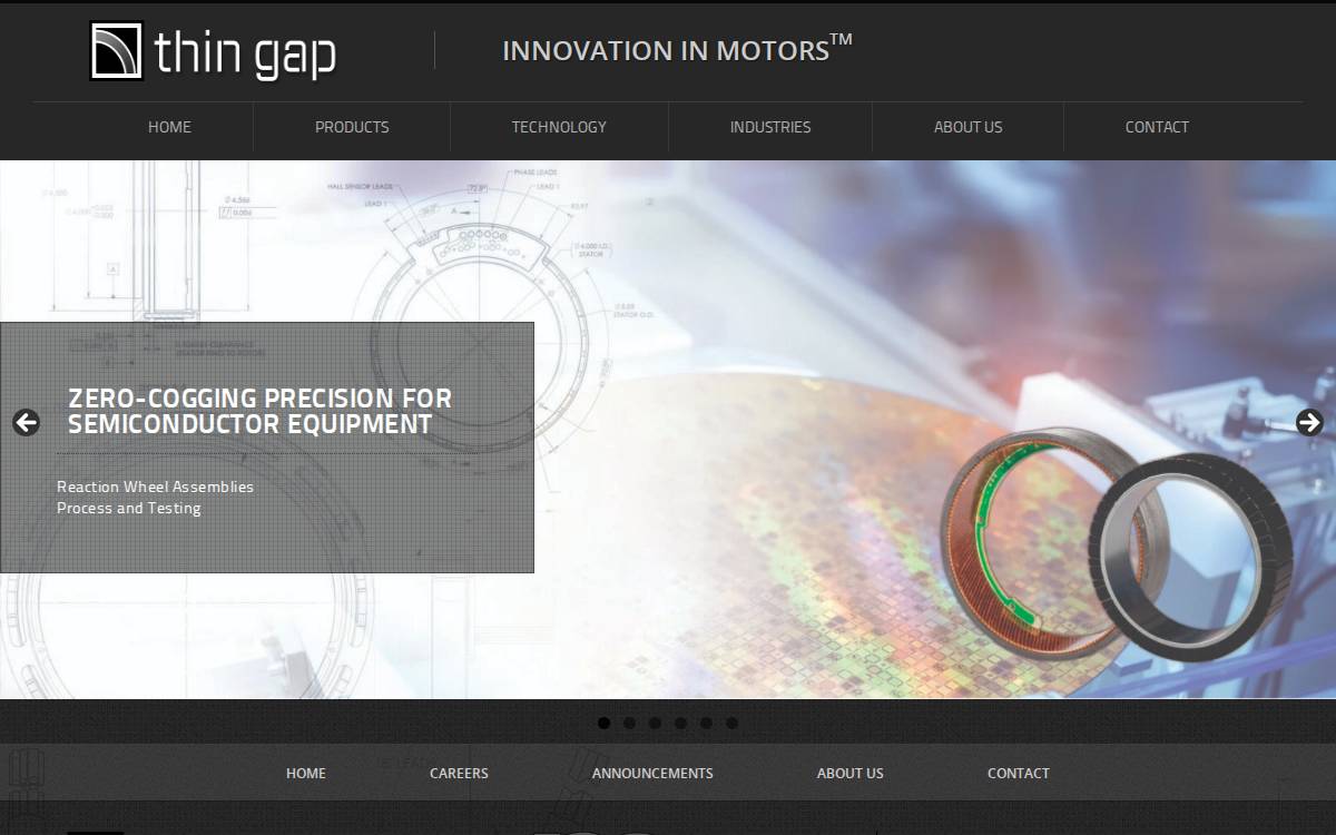ThinGap website preview