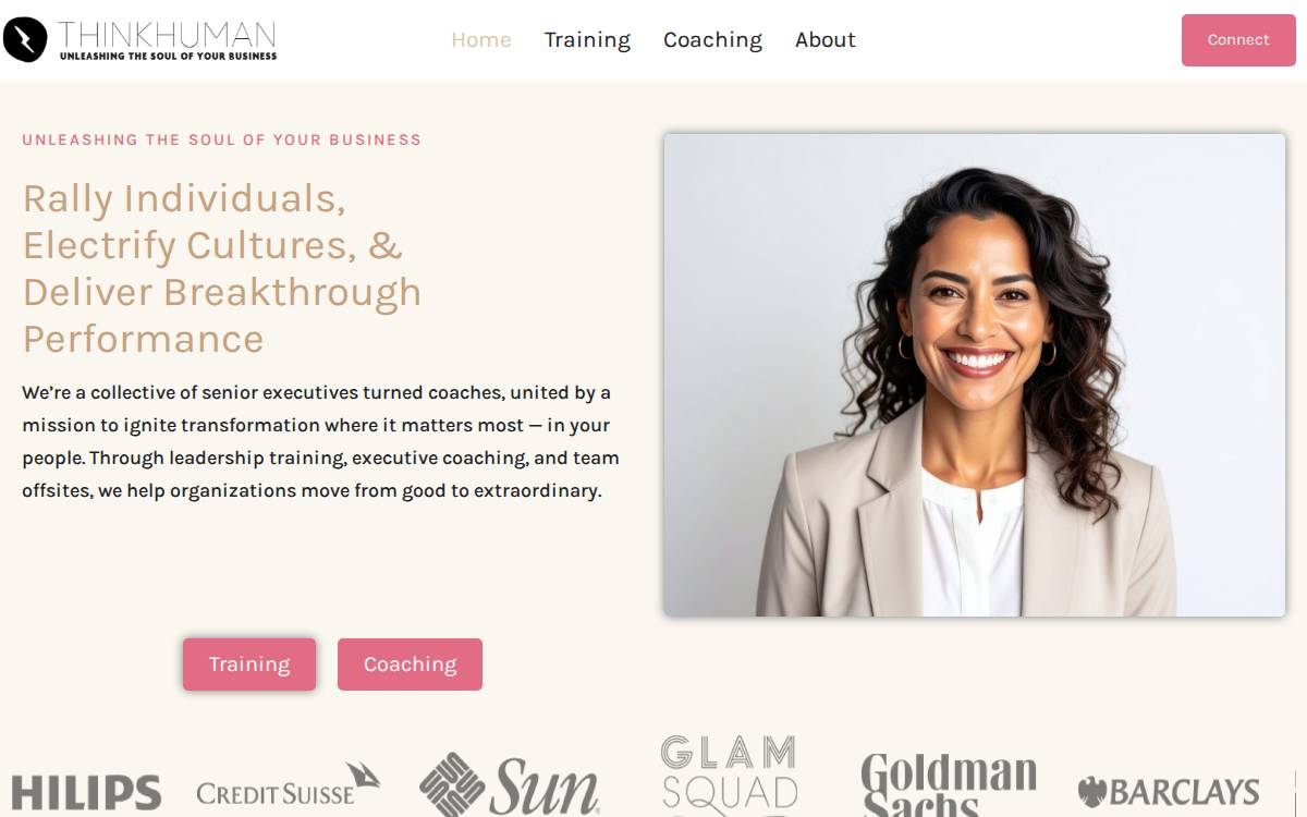 Think Human website preview