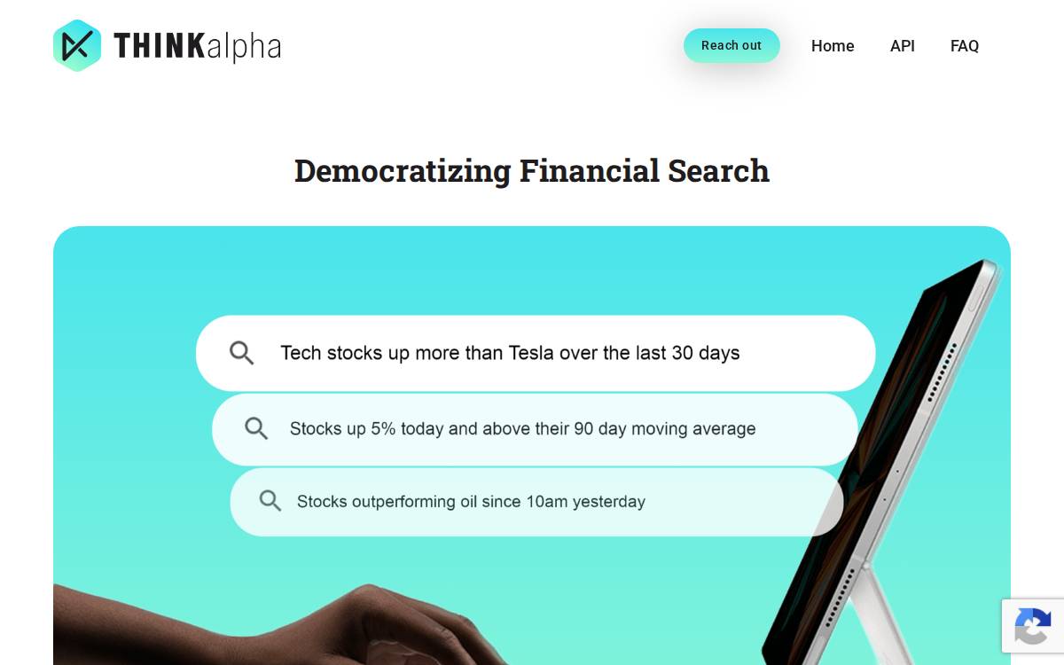 ThinkAlpha website preview