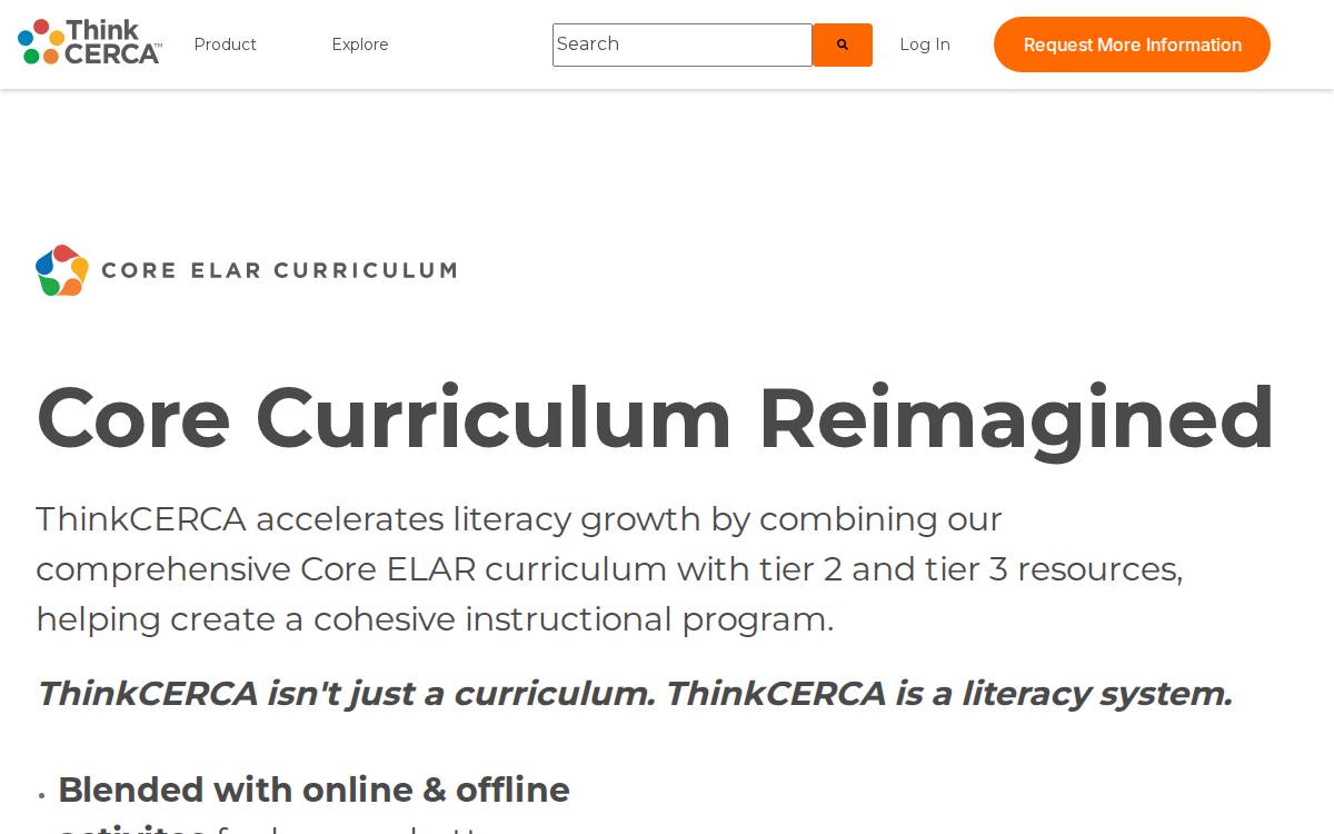 ThinkCERCA website preview