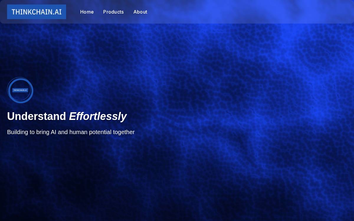 ThinkChain website preview