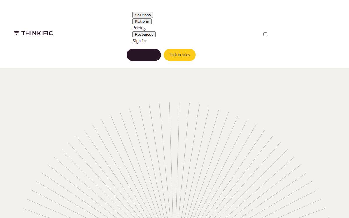 Thinkific Labs Inc. (Rhino Ventures) website preview