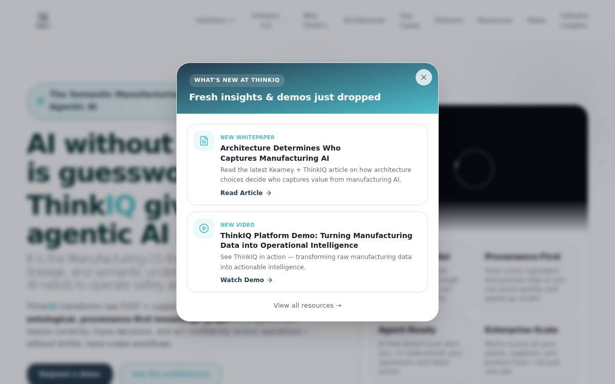Thinkiq website preview