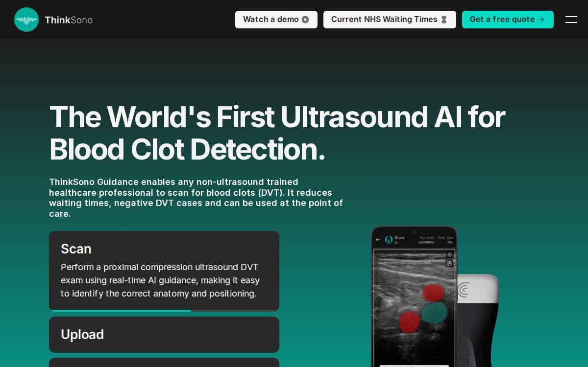 ThinkSono GmbH website preview