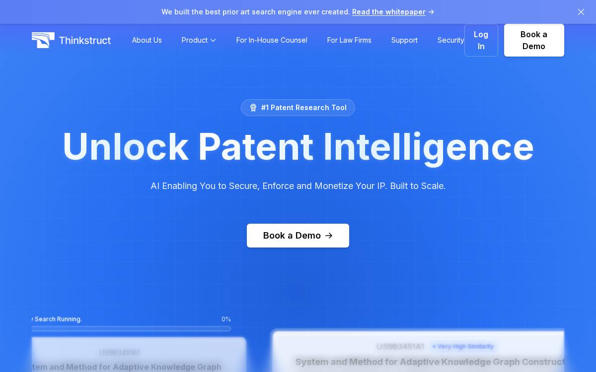Thinkstruct website preview