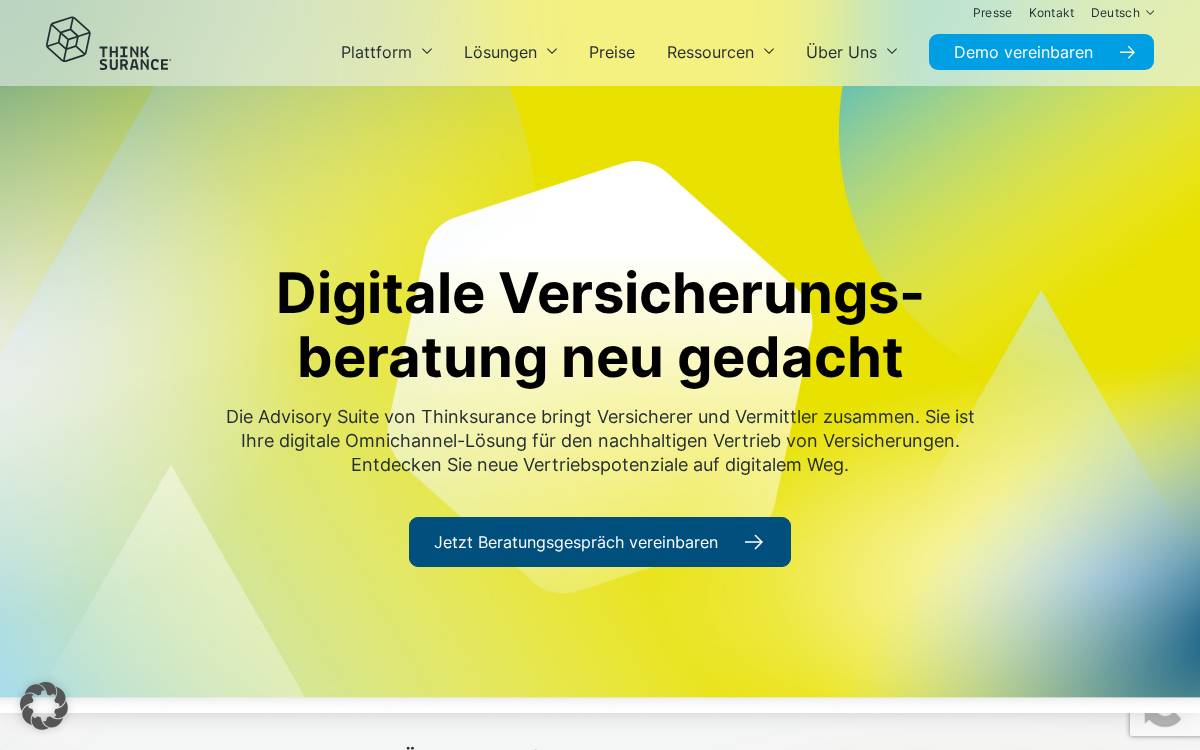 Thinksurance website preview