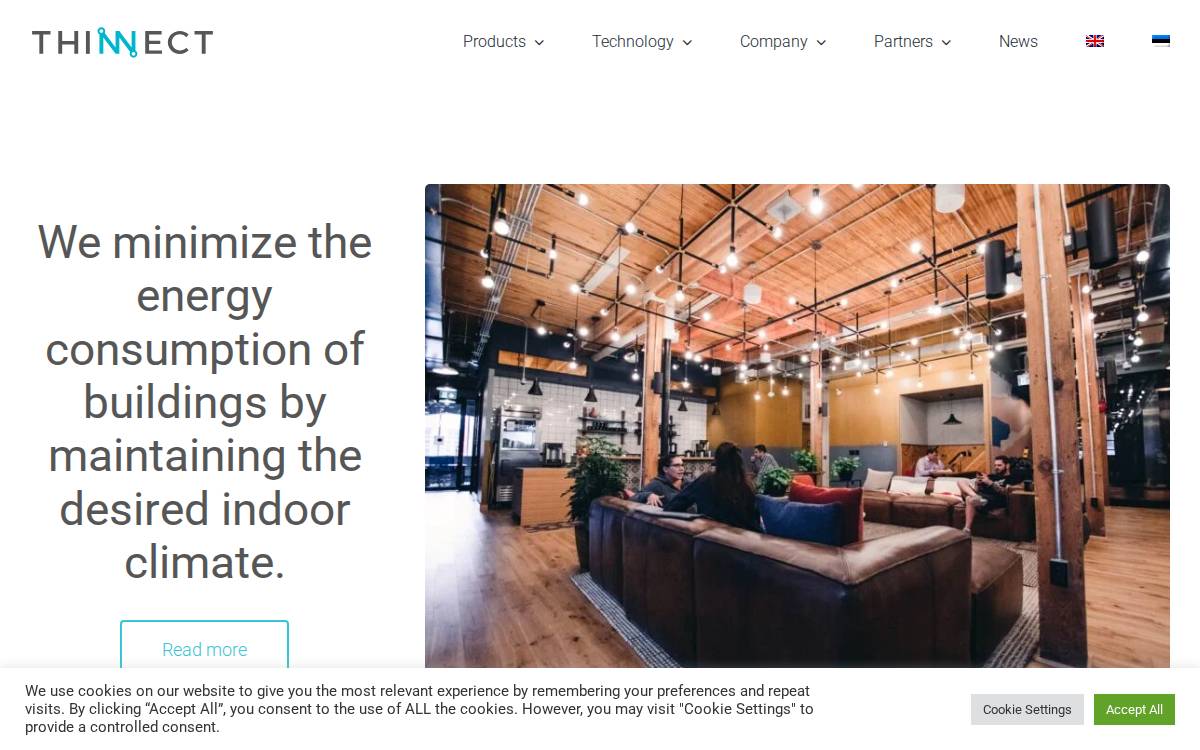 Thinnect website preview