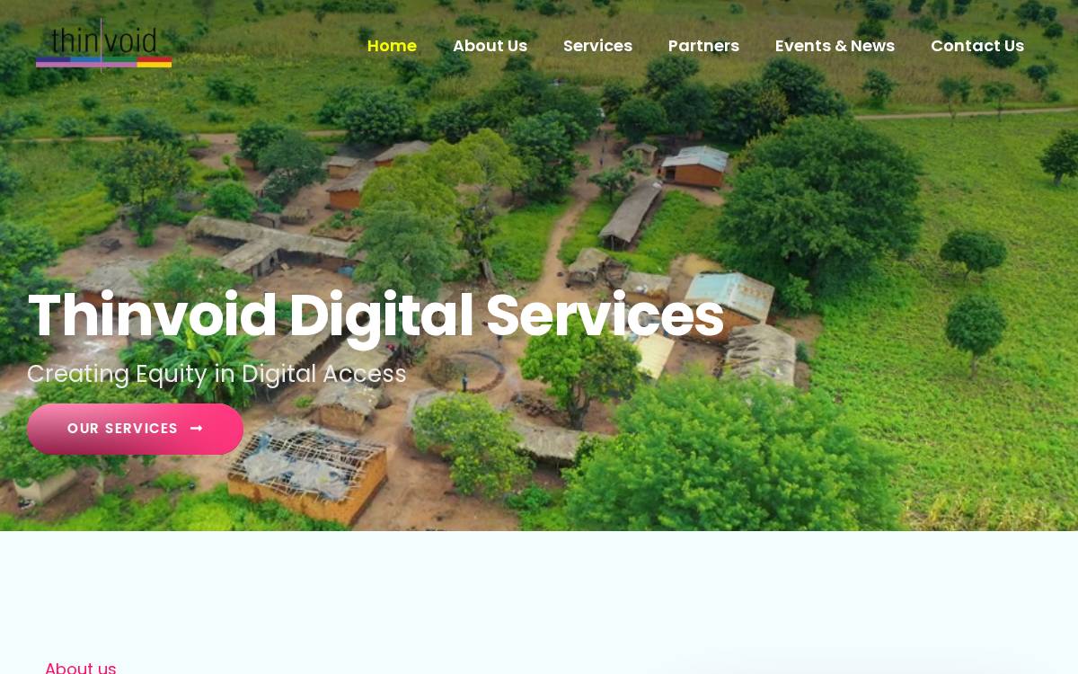 Thinvoid website preview