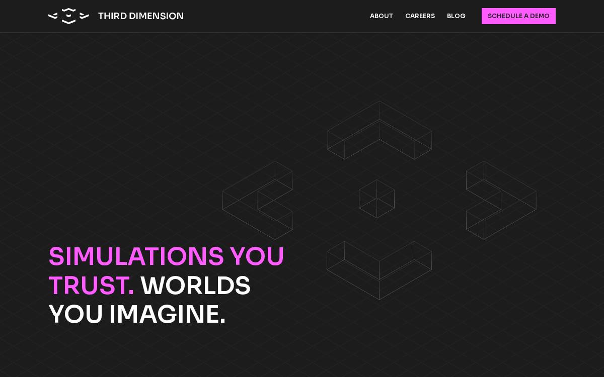 Third Dimension website preview