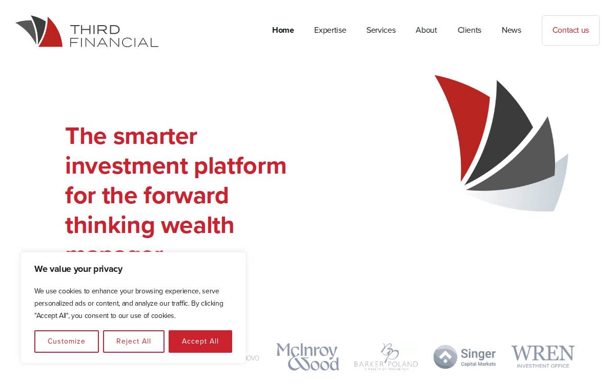 Third Financial website preview