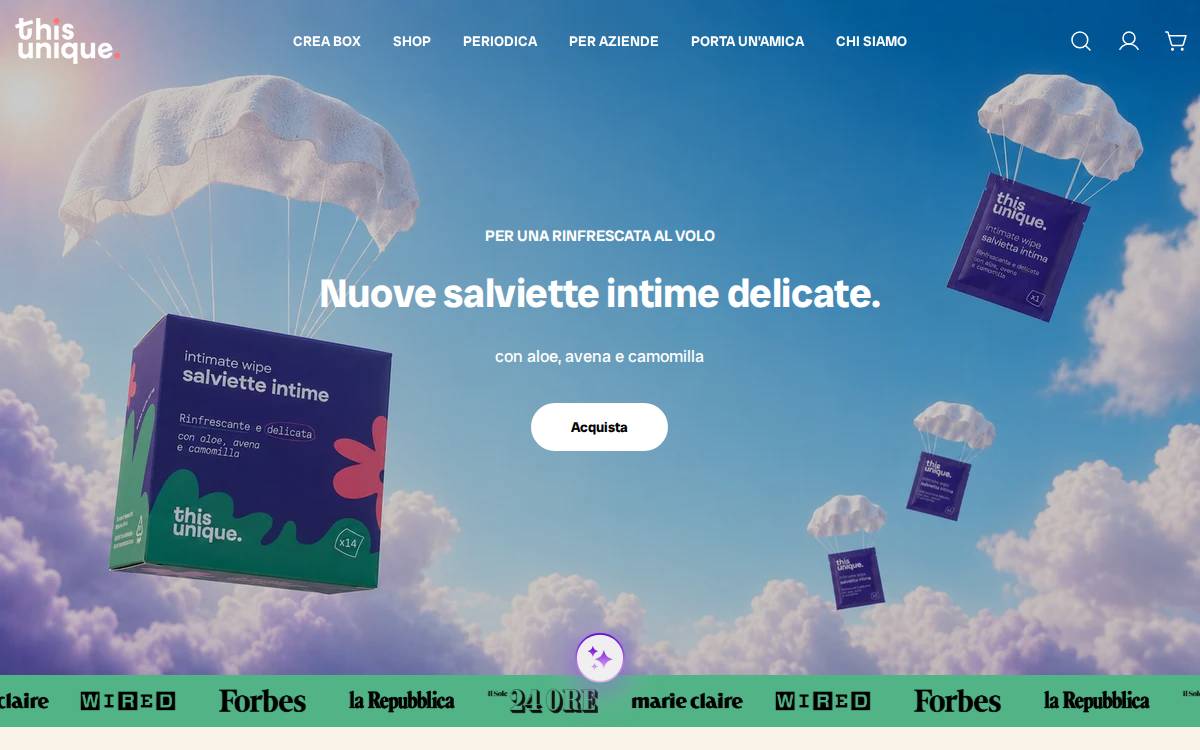 This Unique website preview