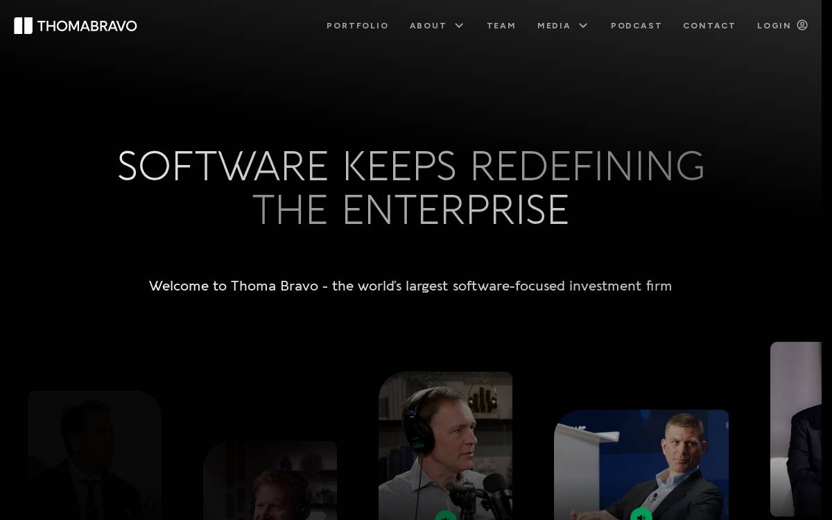 Thoma Bravo website preview