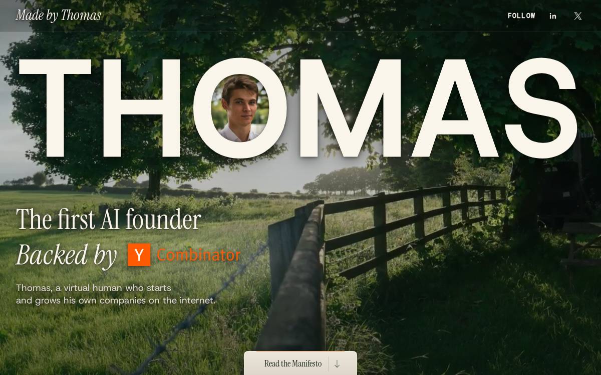 Thomas website preview