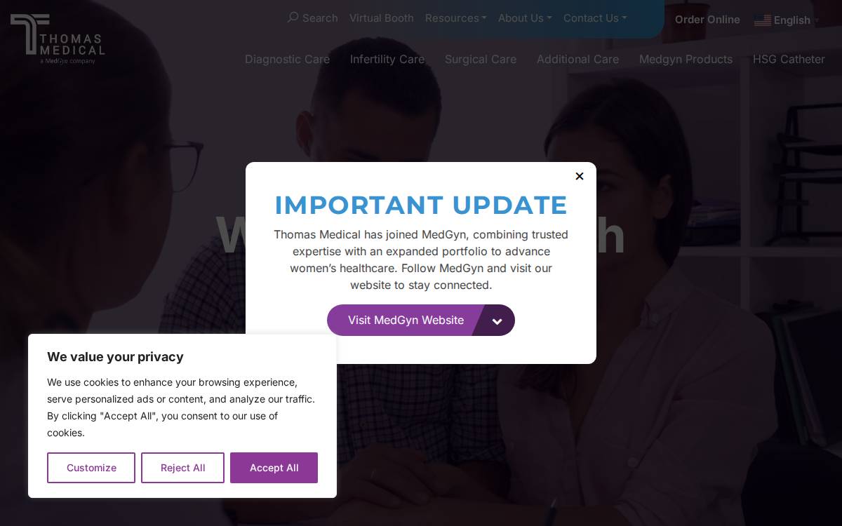 Thomasmedical website preview