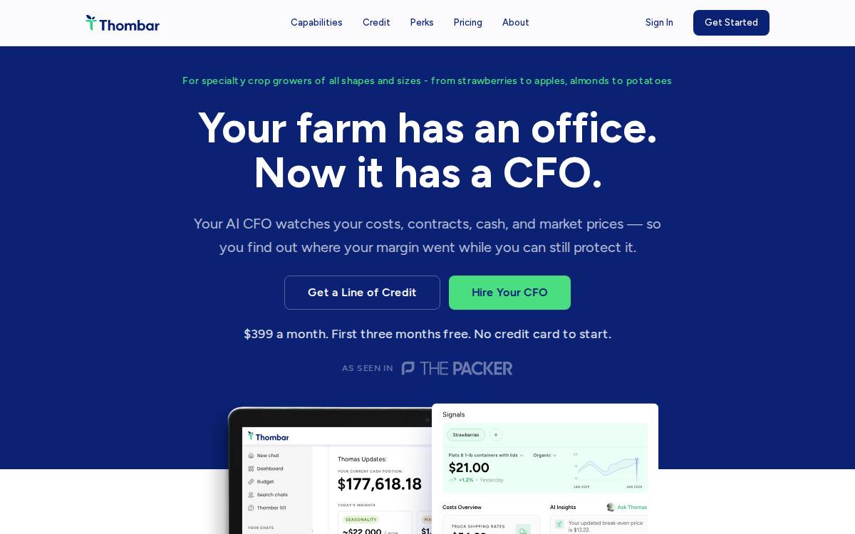 Thombar website preview