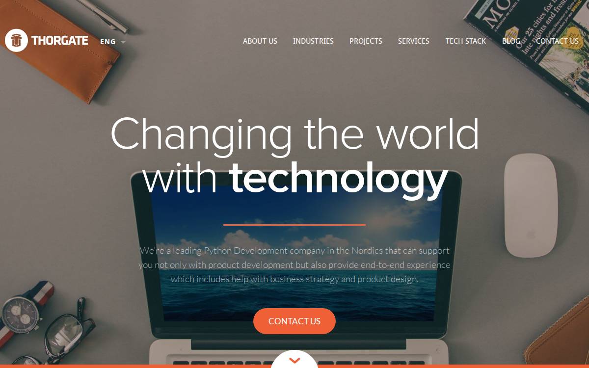 Thorgate website preview