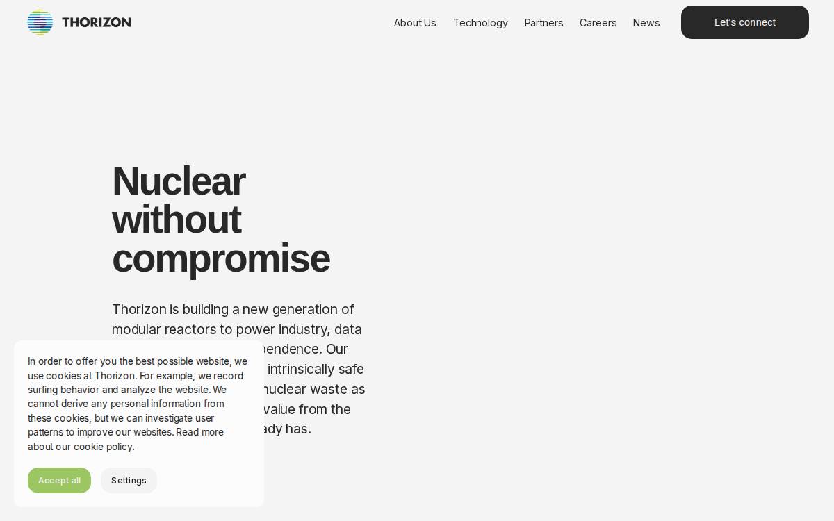 Thorizon website preview