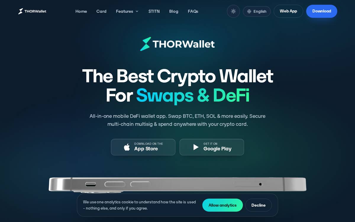 Thorwallet website preview