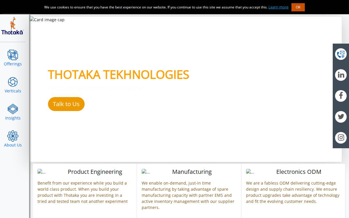 Thotakaa website preview
