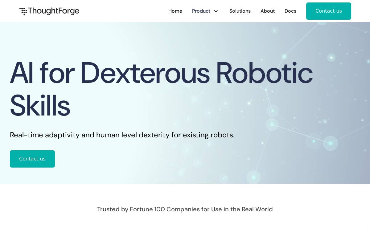 ThoughtForge website preview