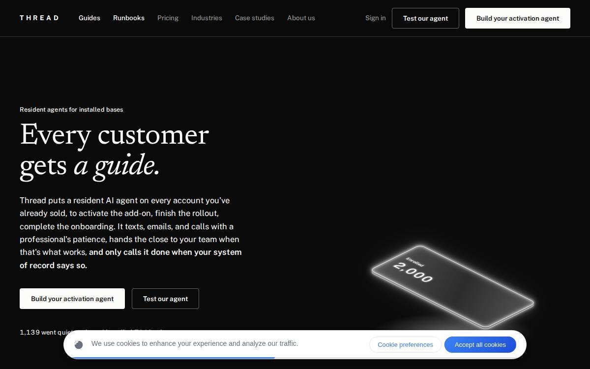 Thread website preview