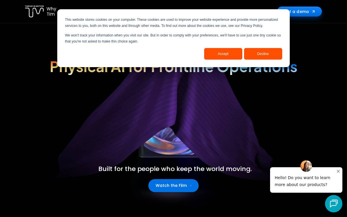 Thread in Motion website preview