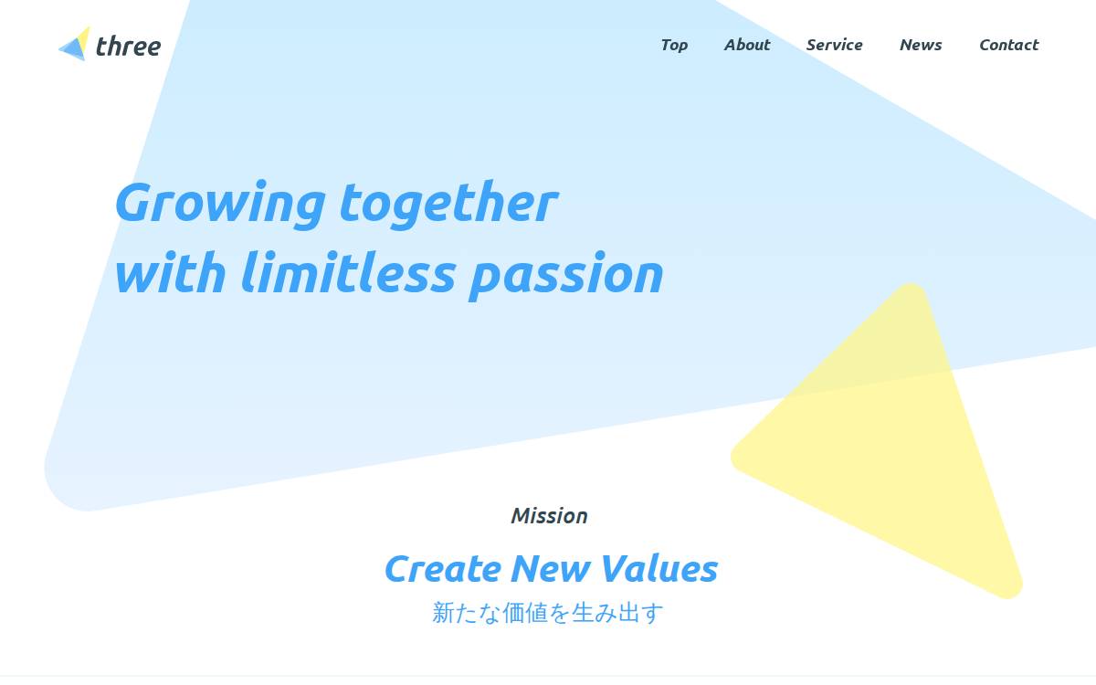 Threecorporation website preview