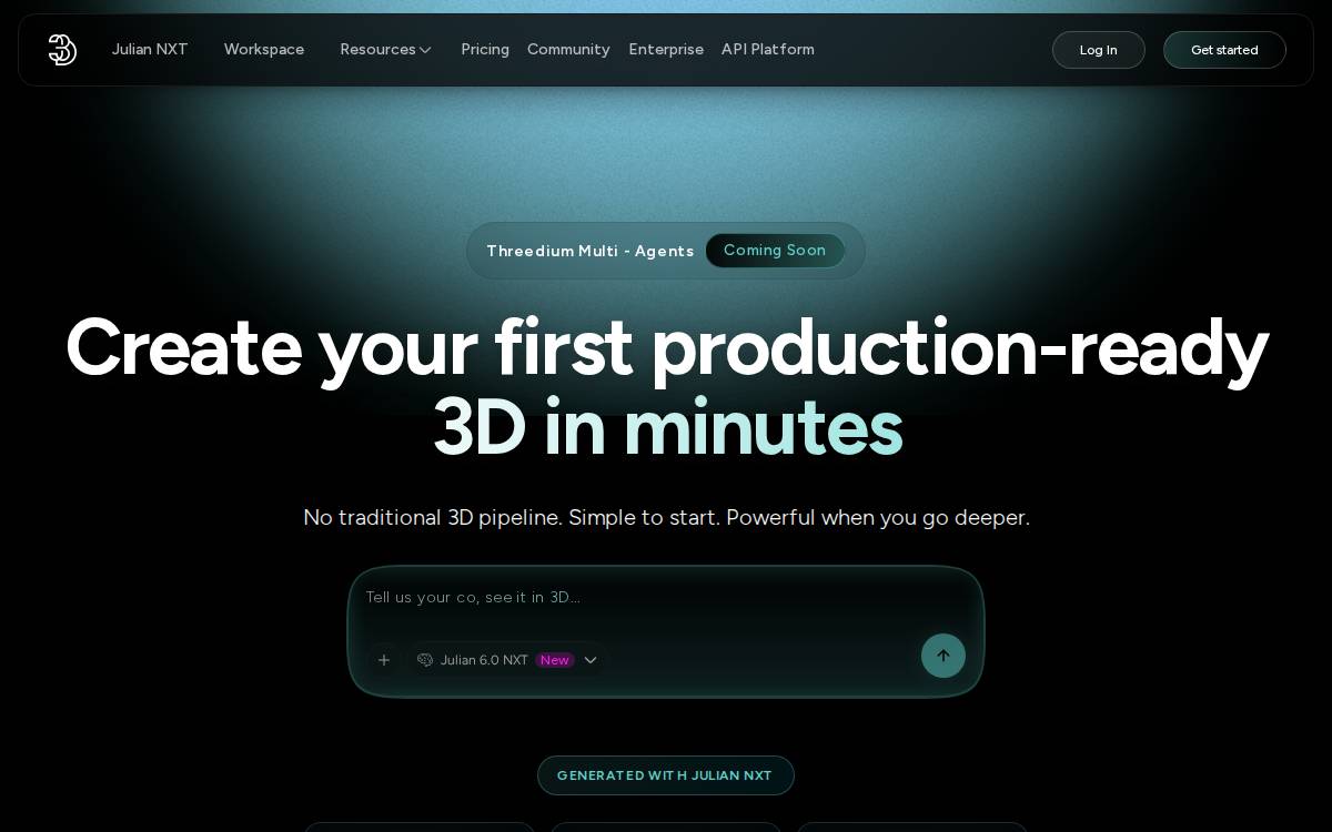 Threedium website preview