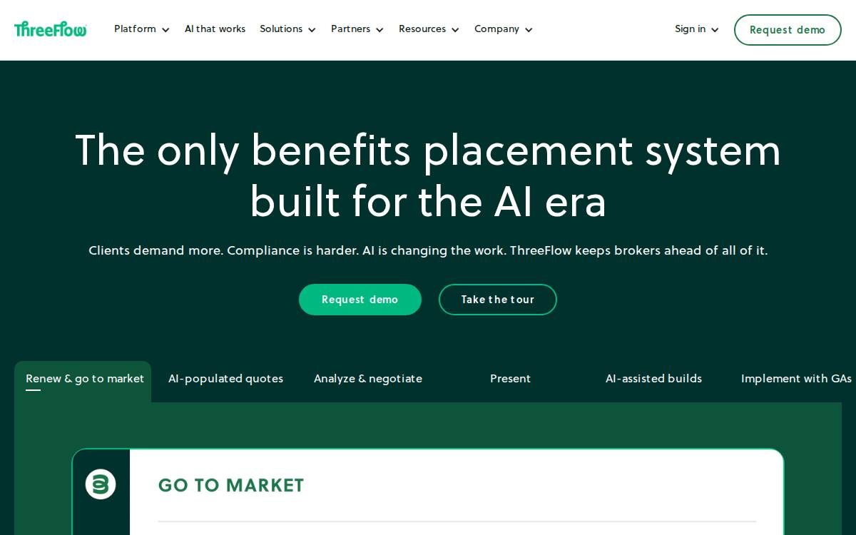 Threeflow website preview