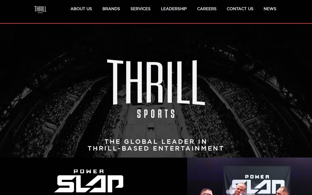 Thrill One website preview