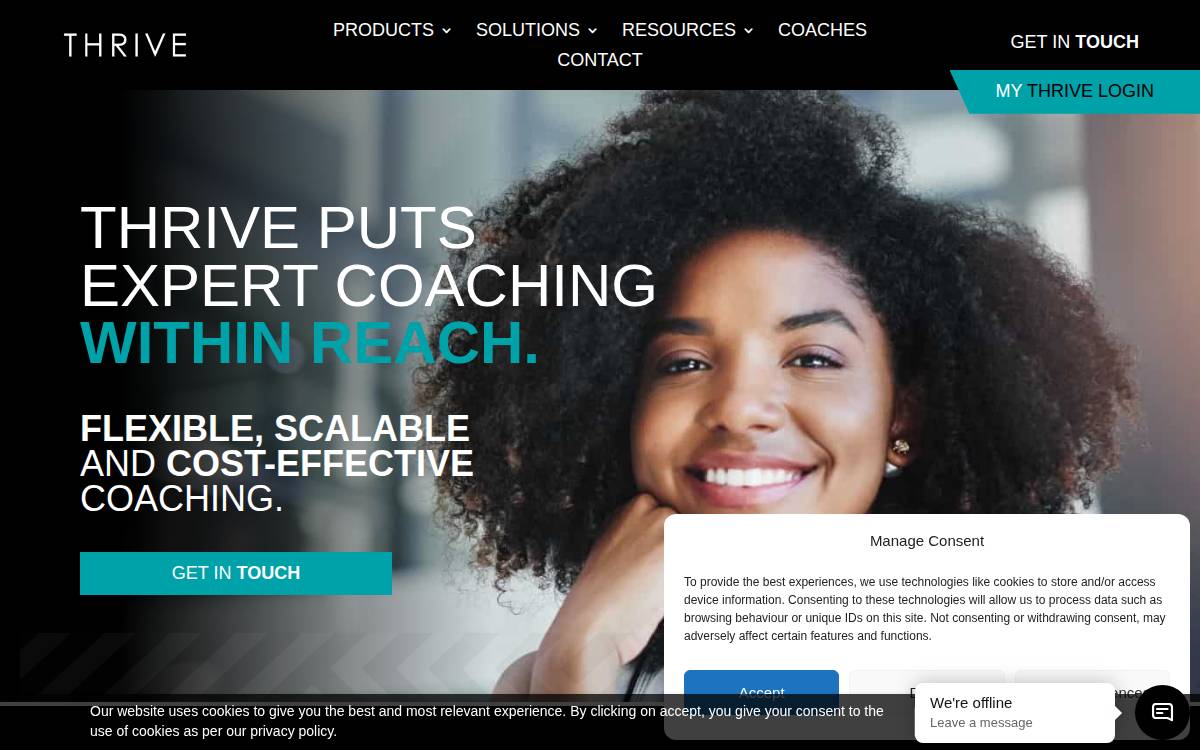 Thrive Partners website preview