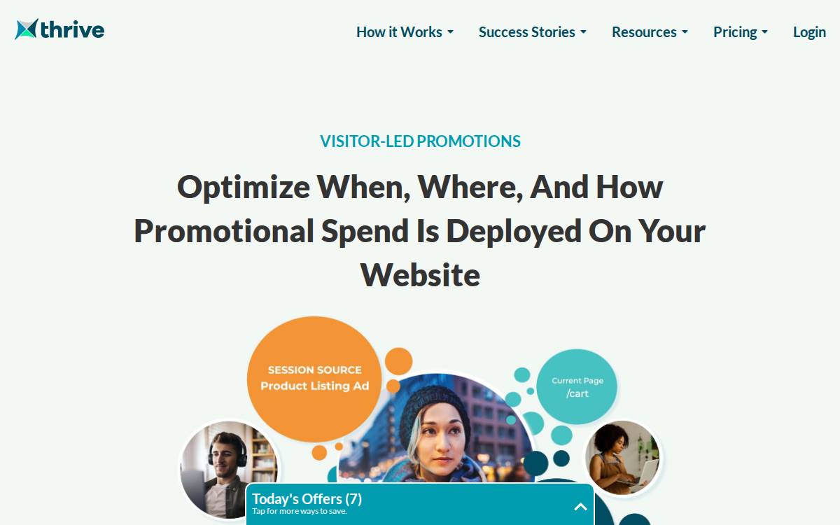 thrive Software website preview