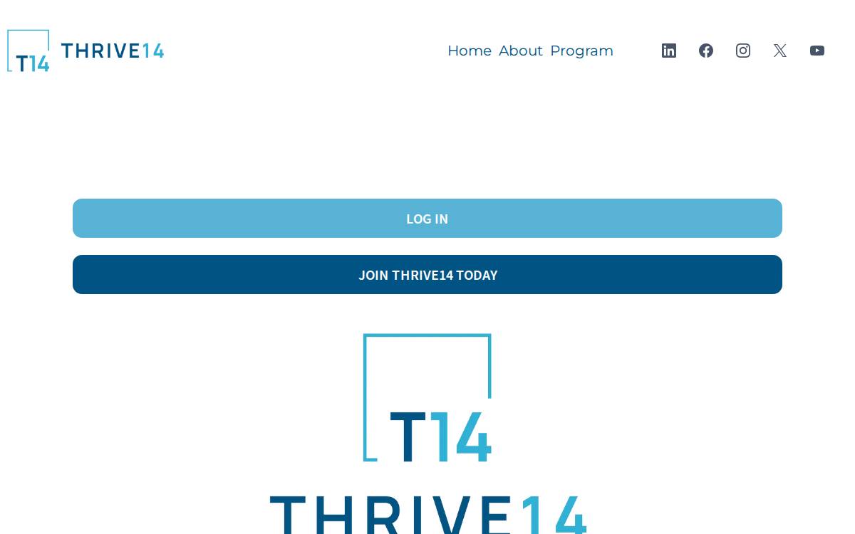 Thrive14 website preview