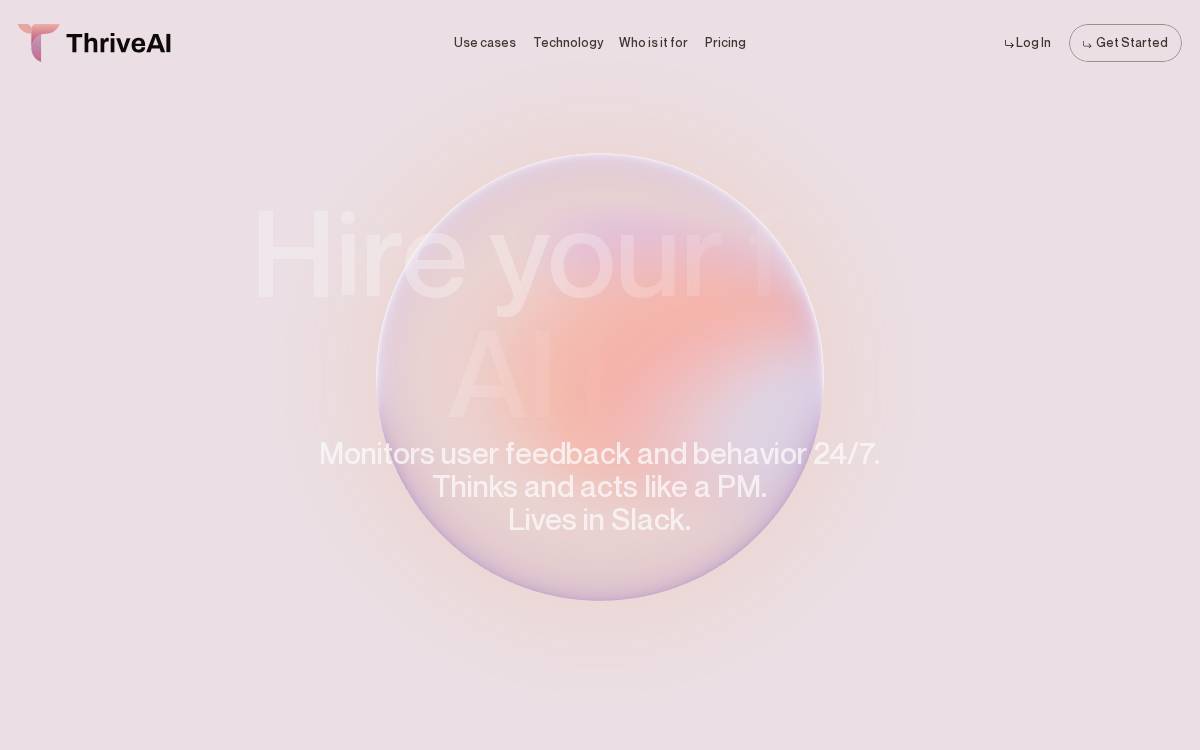 ThriveAI website preview