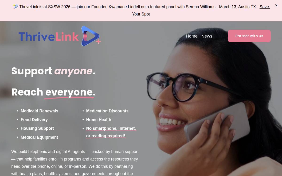 ThriveLink website preview