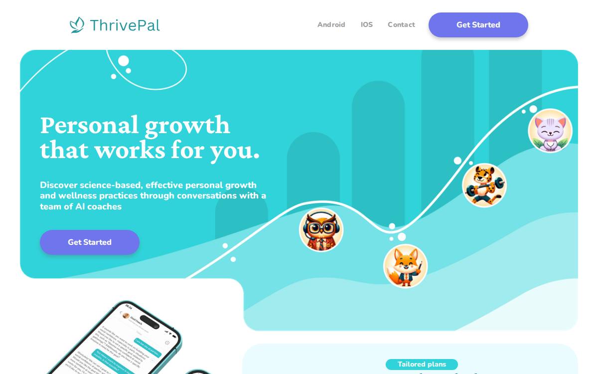 Thrivepal website preview