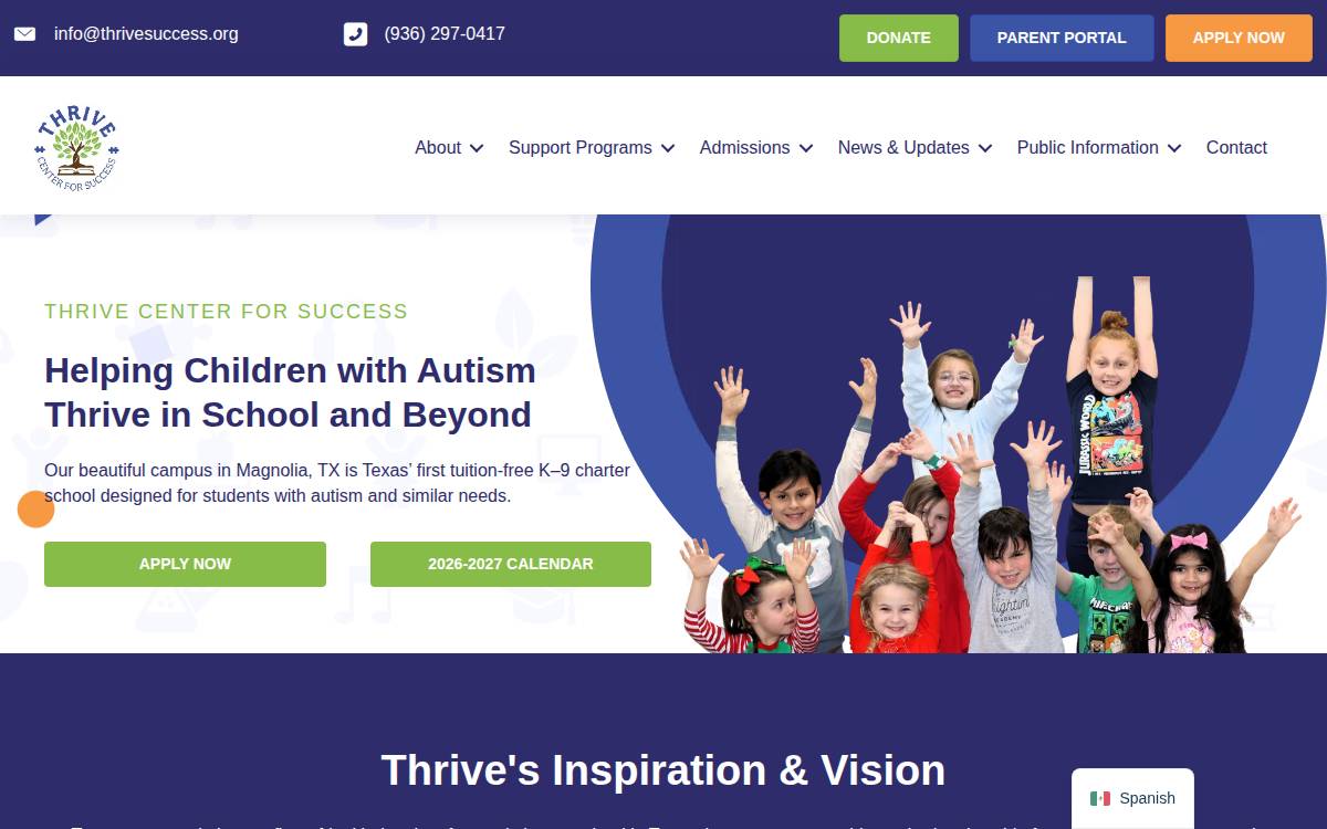 Thrivesuccess website preview