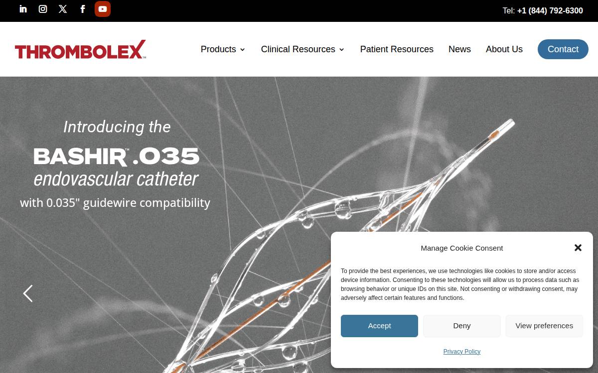 Thrombolex website preview