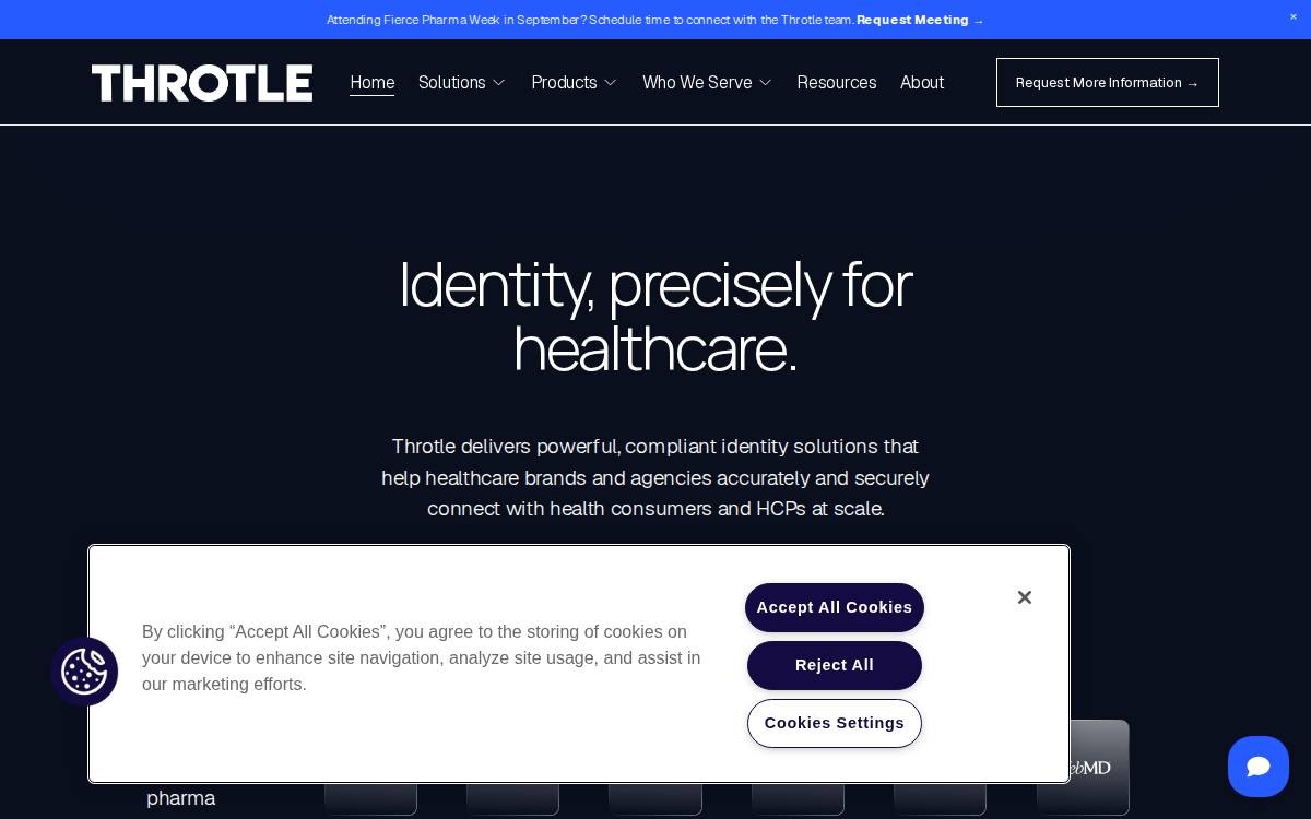 Throtle website preview