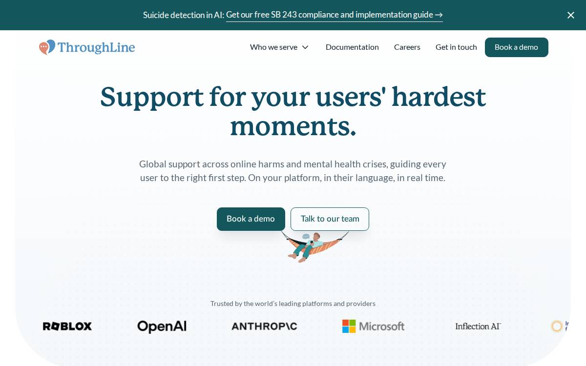 ThroughLine website preview