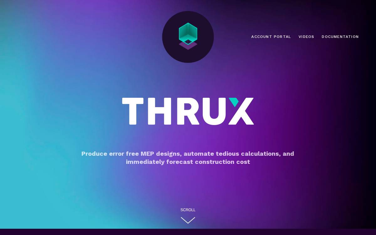 THRUX website preview