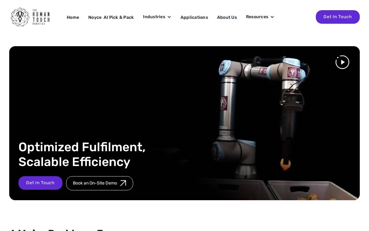 Thtrobotics website preview