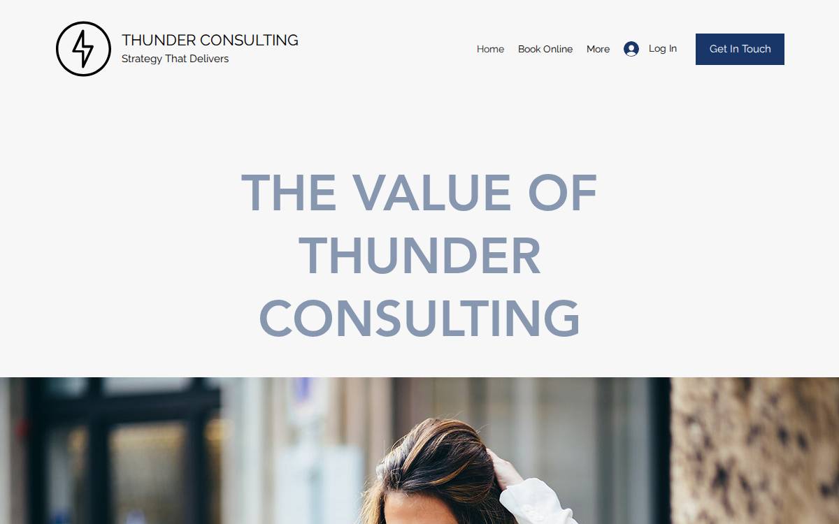 Thunder Consulting website preview