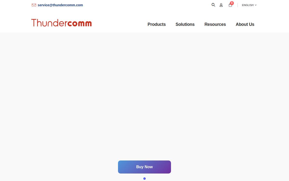 Thundercomm website preview