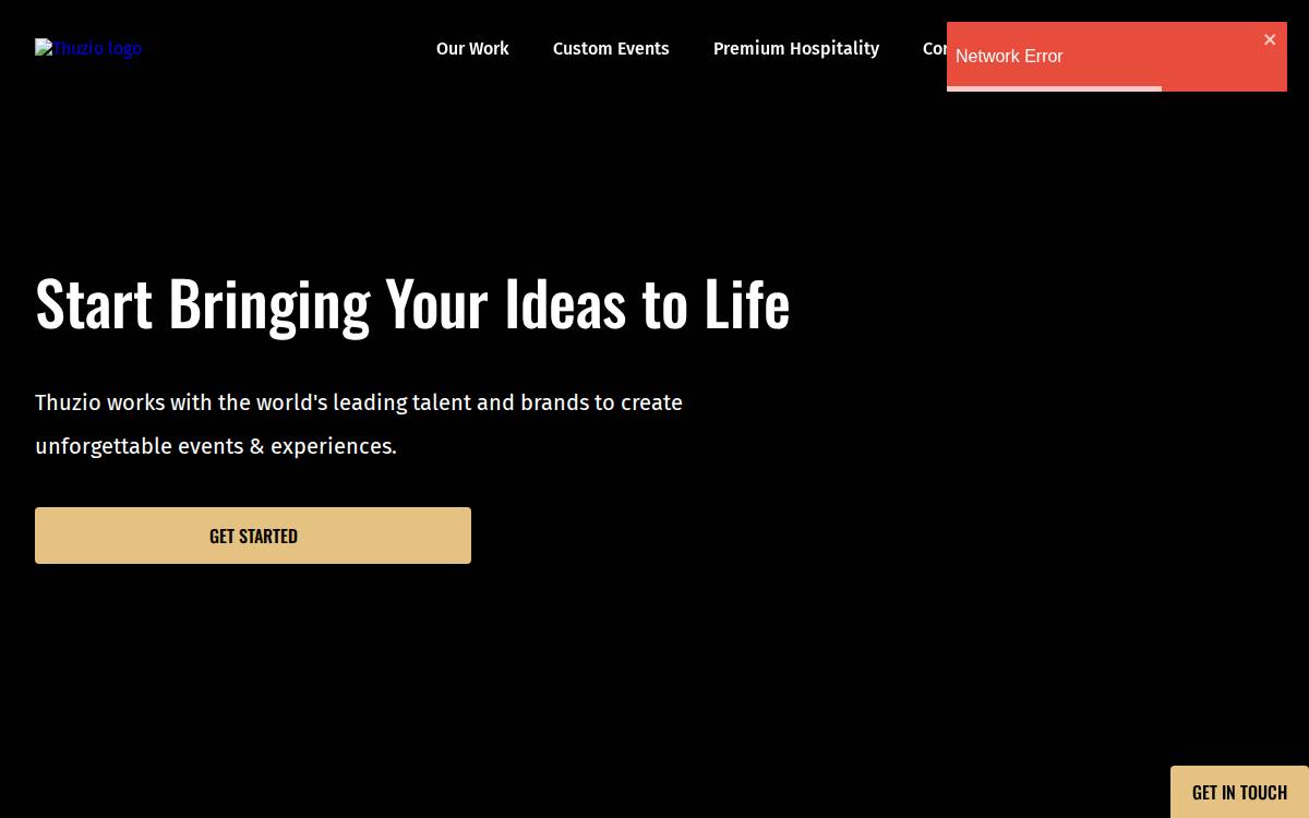 Thuzio website preview