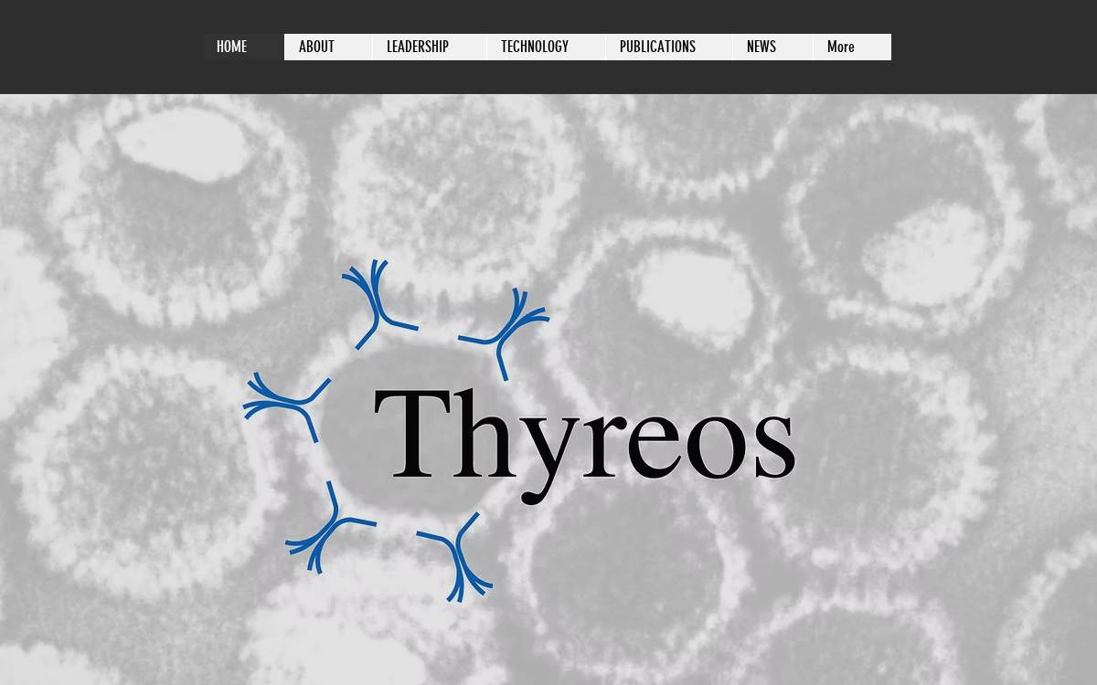 Thyreosvaccines website preview