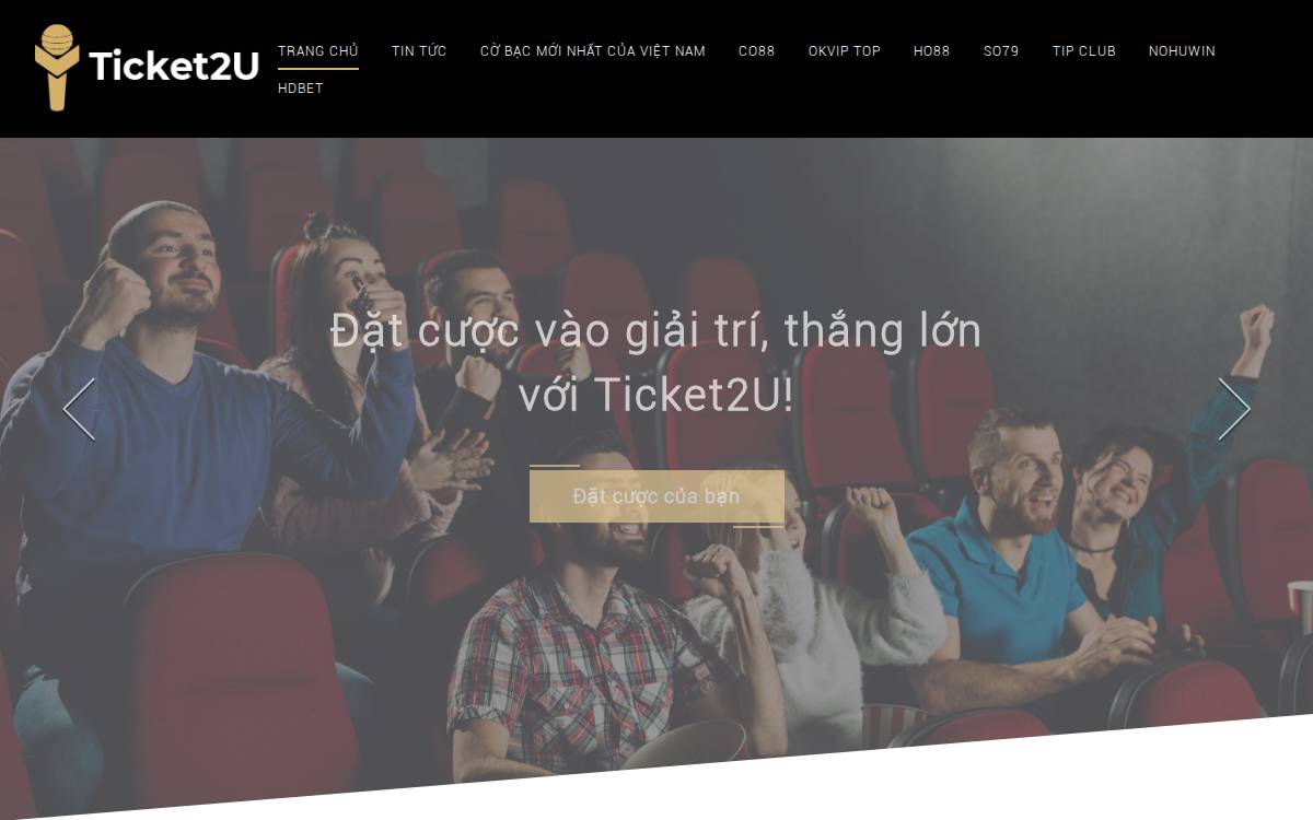Ticket2U website preview