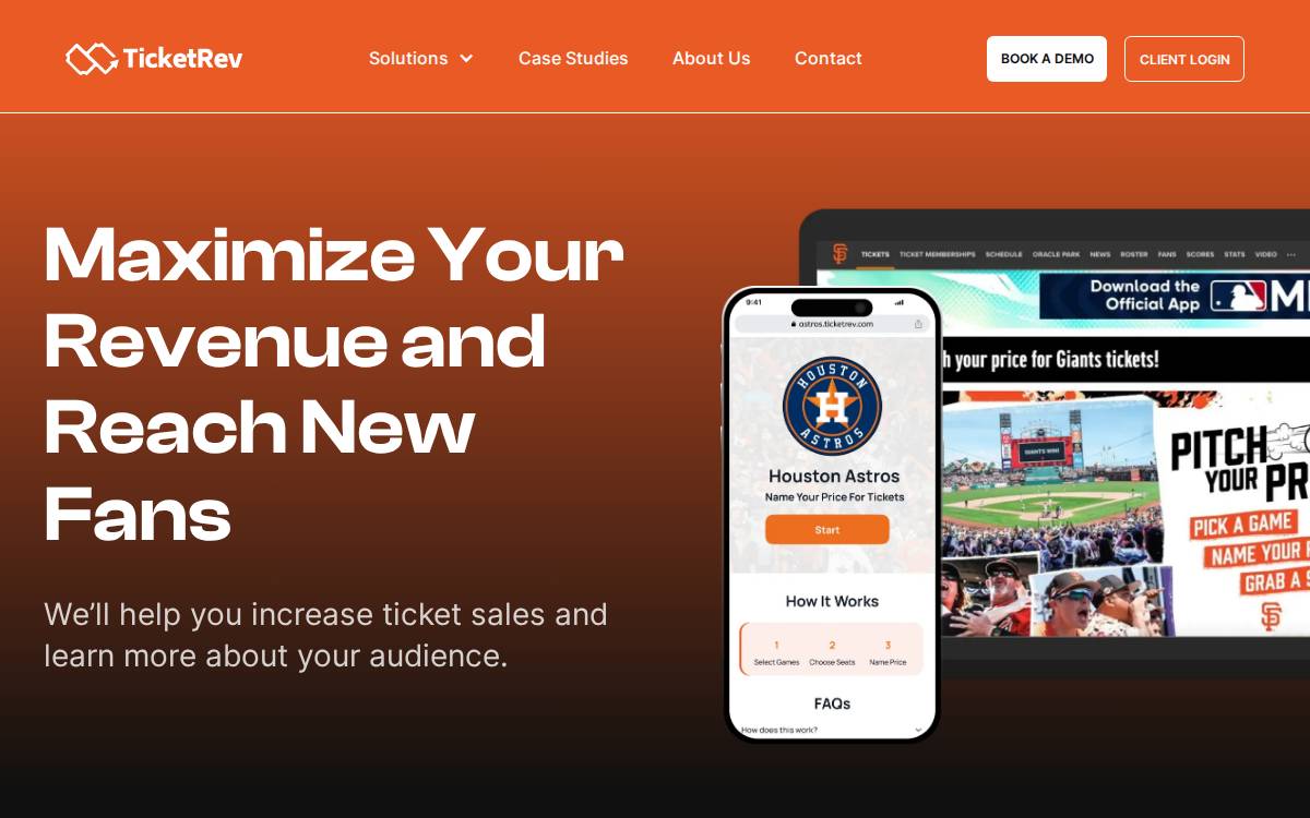 Ticketrev website preview