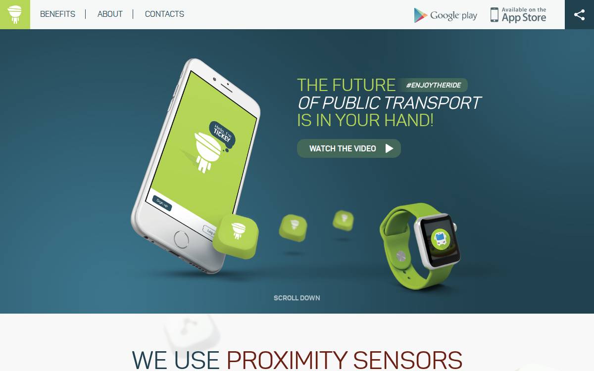 Tickey website preview